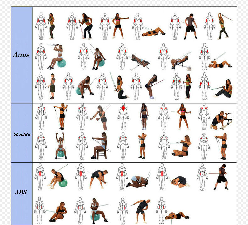 Bodylastics Workout Chart